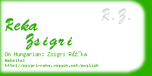 reka zsigri business card